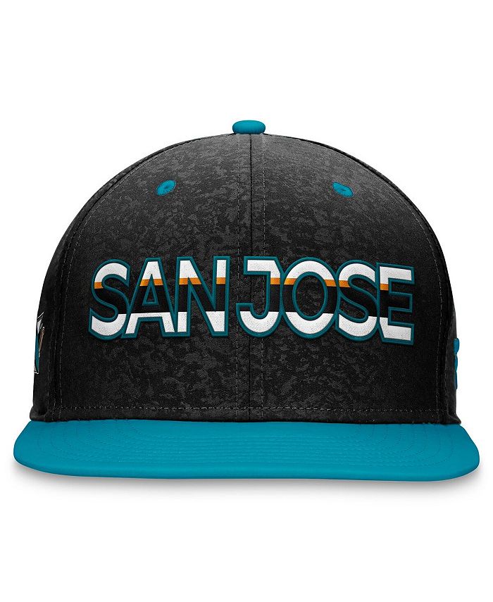 Casquette Fanatics San Jose Sharks – Authentique Pro, Réglable, Maille Noire
