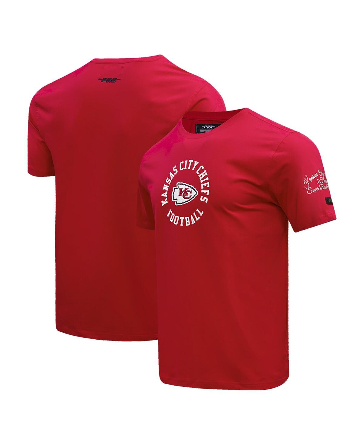 Shop Pro Standard Men's  Red Kansas City Chiefs Hybrid T-shirt
