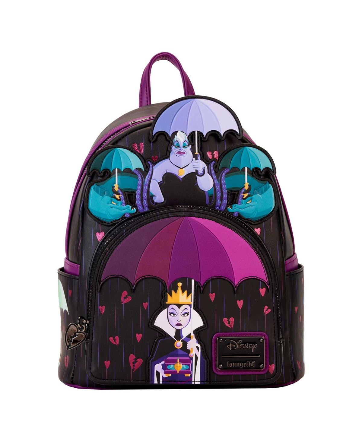 Shop Loungefly Men's And Women's  Disney Villains Curse Your Hearts Mini Backpack In Violet