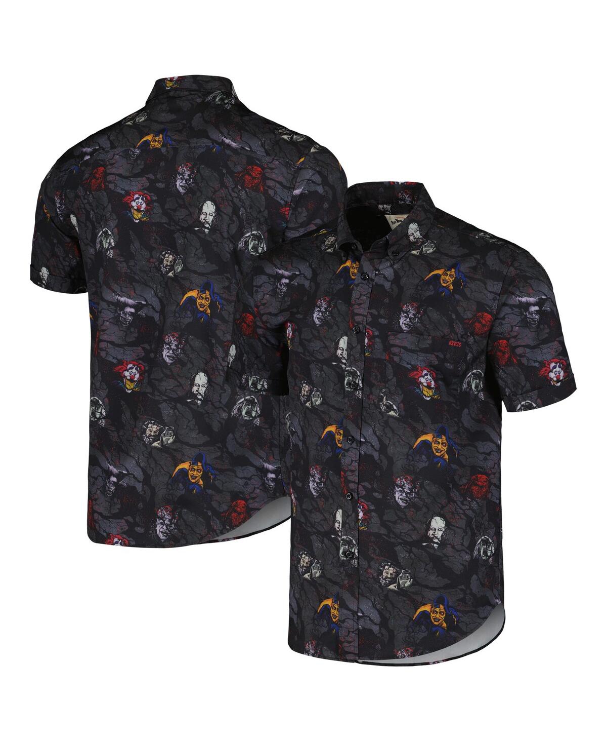 Shop Rsvlts Men's And Women's  Navy Are You Afraid Of The Dark? Midnight Society Button-down Shirt