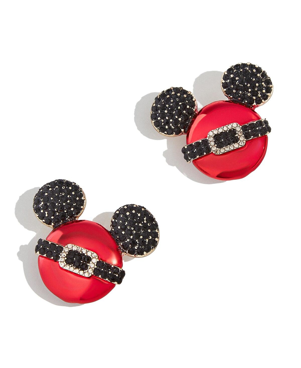Shop Baublebar Women's  Mickey Mouse Santa Statement Earrings In Red