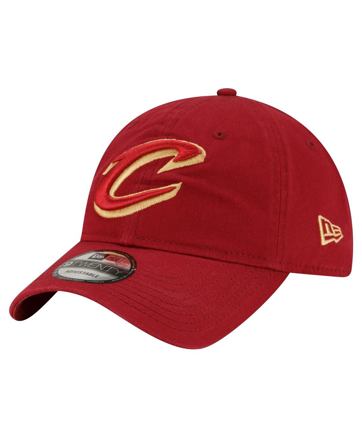 New Era Wine Cleveland Cavaliers Official Logo 9twenty Team Color Adjustable Hat In Wine