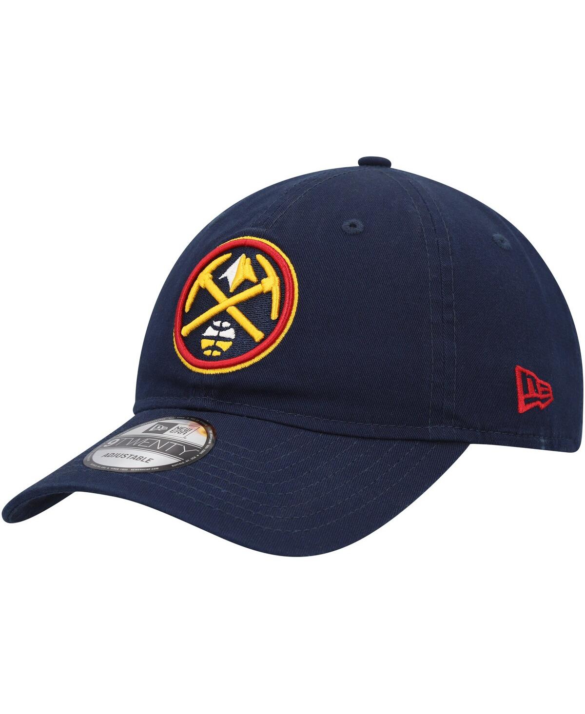 New Era Navy Denver Nuggets Team 2.0 9twenty Adjustable Hat In Navy
