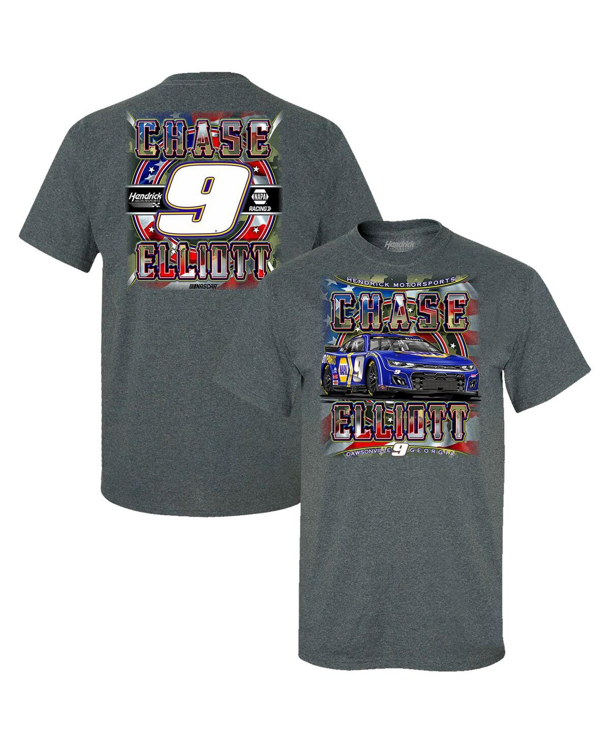 Men's Hendrick Motorsports Team Collection Heather Charcoal Chase Elliott Car T-shirt - Heather Charcoal