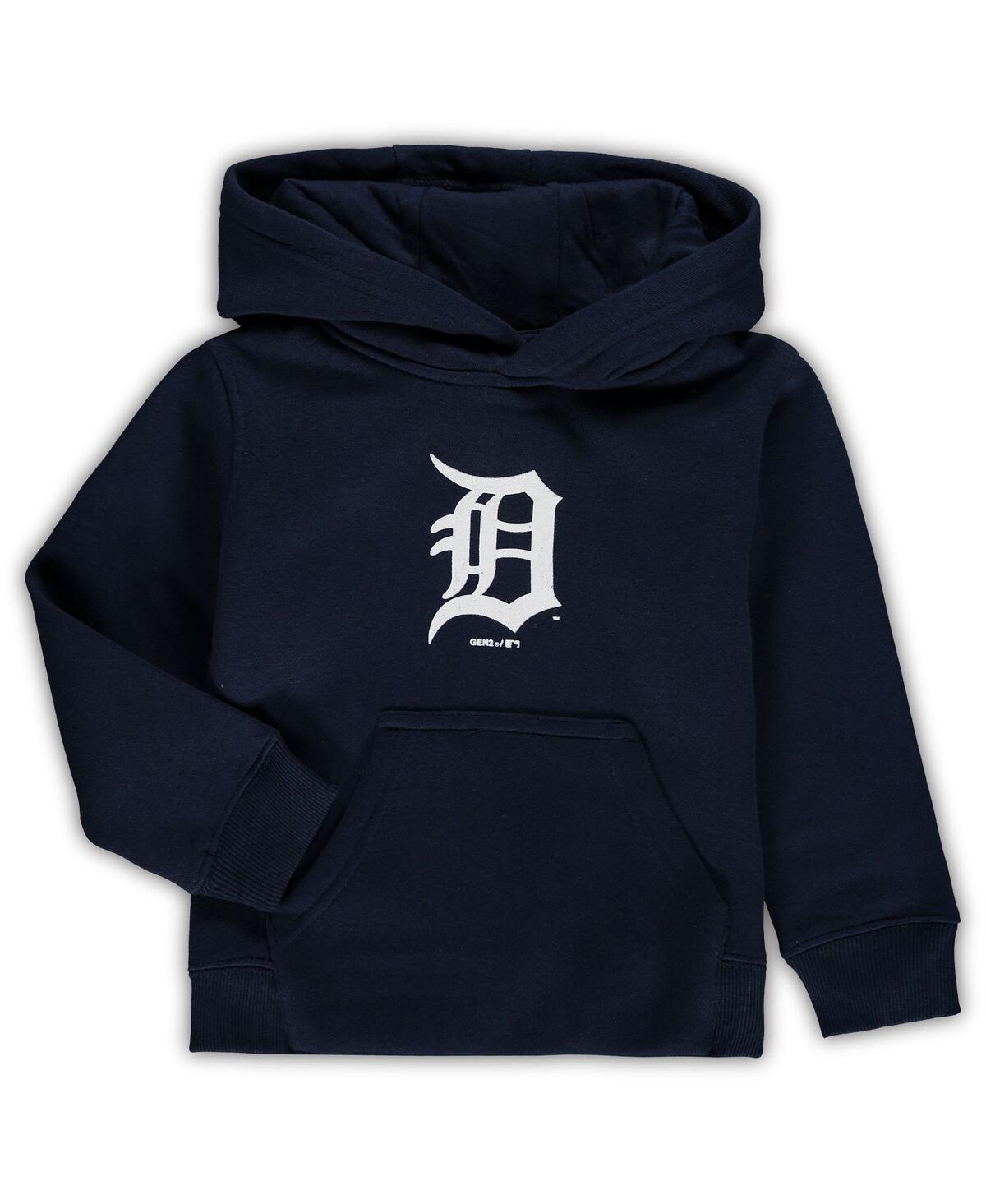 Shop Outerstuff Toddler Boys And Girls Navy Detroit Tigers Primary Logo Pullover Hoodie