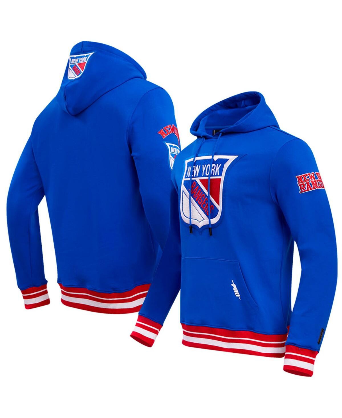 Shop Pro Standard Men's  Blue New York Rangers Retro Classic Fleece Pullover Hoodie