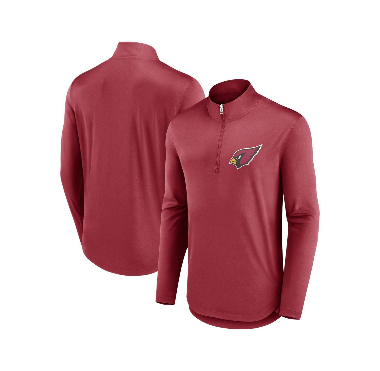 Men's Cardinal Arizona Cardinals Quarterback Quarter-Zip Top