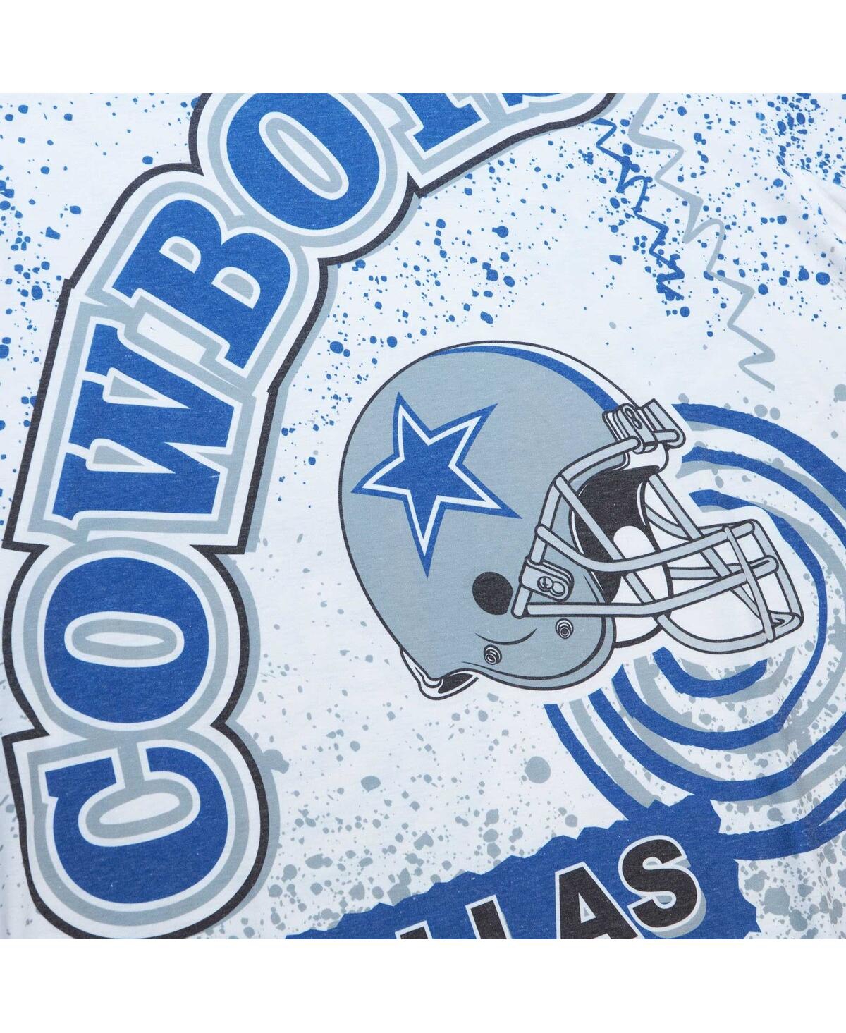 Mitchell & Ness Men's  White Dallas Cowboys Team Burst Sublimated T-shirt In White