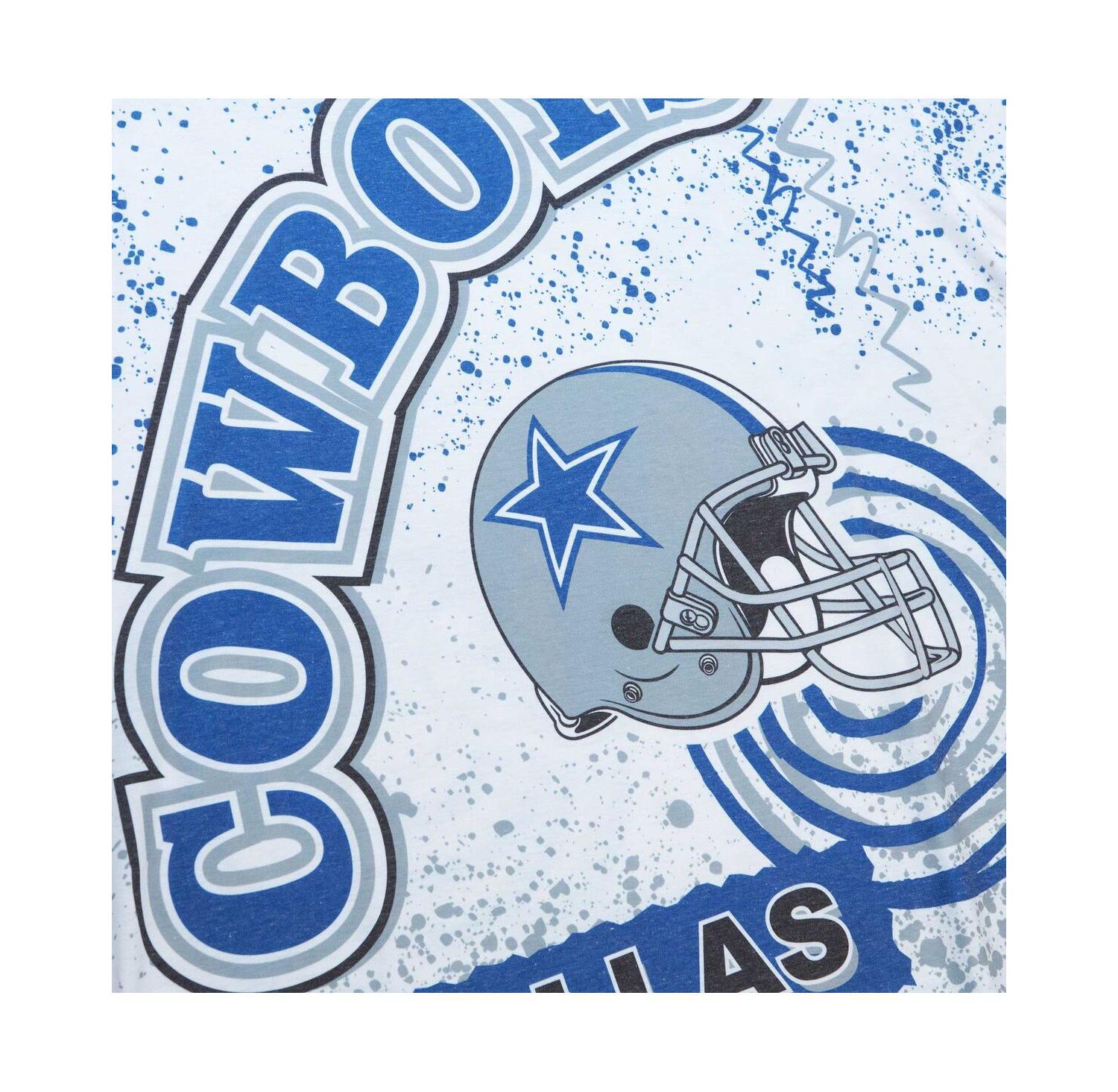 Men's White Dallas Cowboys Team Burst Sublimated T-Shirt