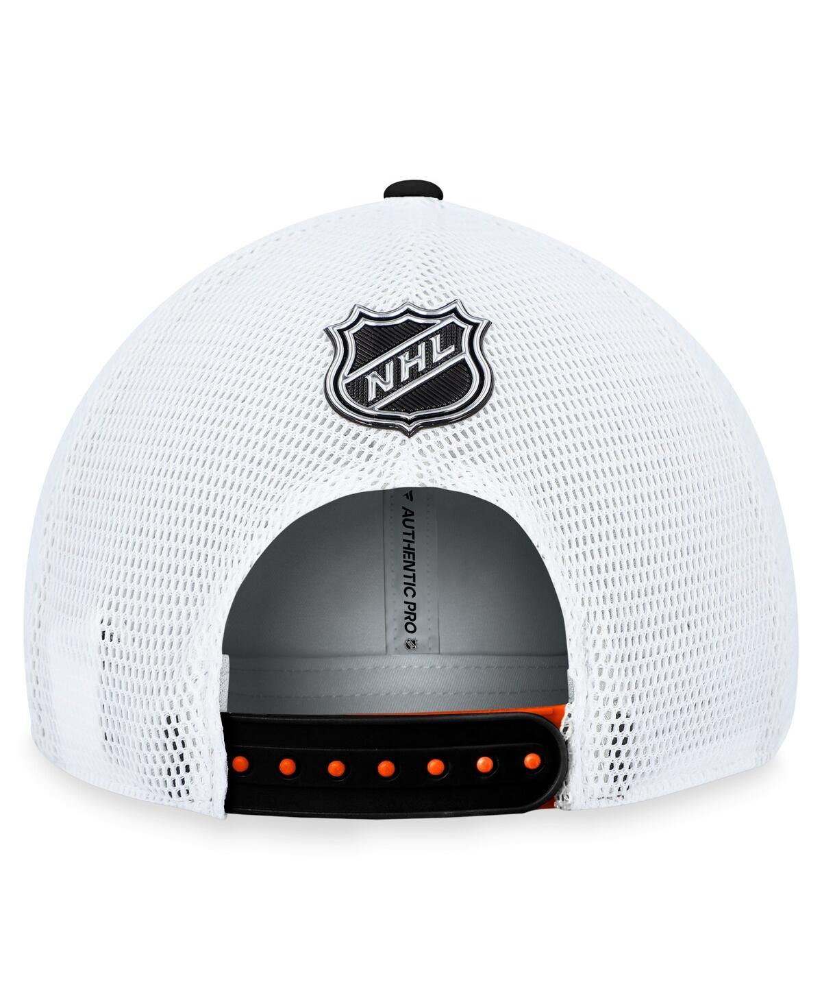 Fanatics Branded  Orange Philadelphia Flyers Authentic Pro Rink Trucker Adjustable Hat In Orange