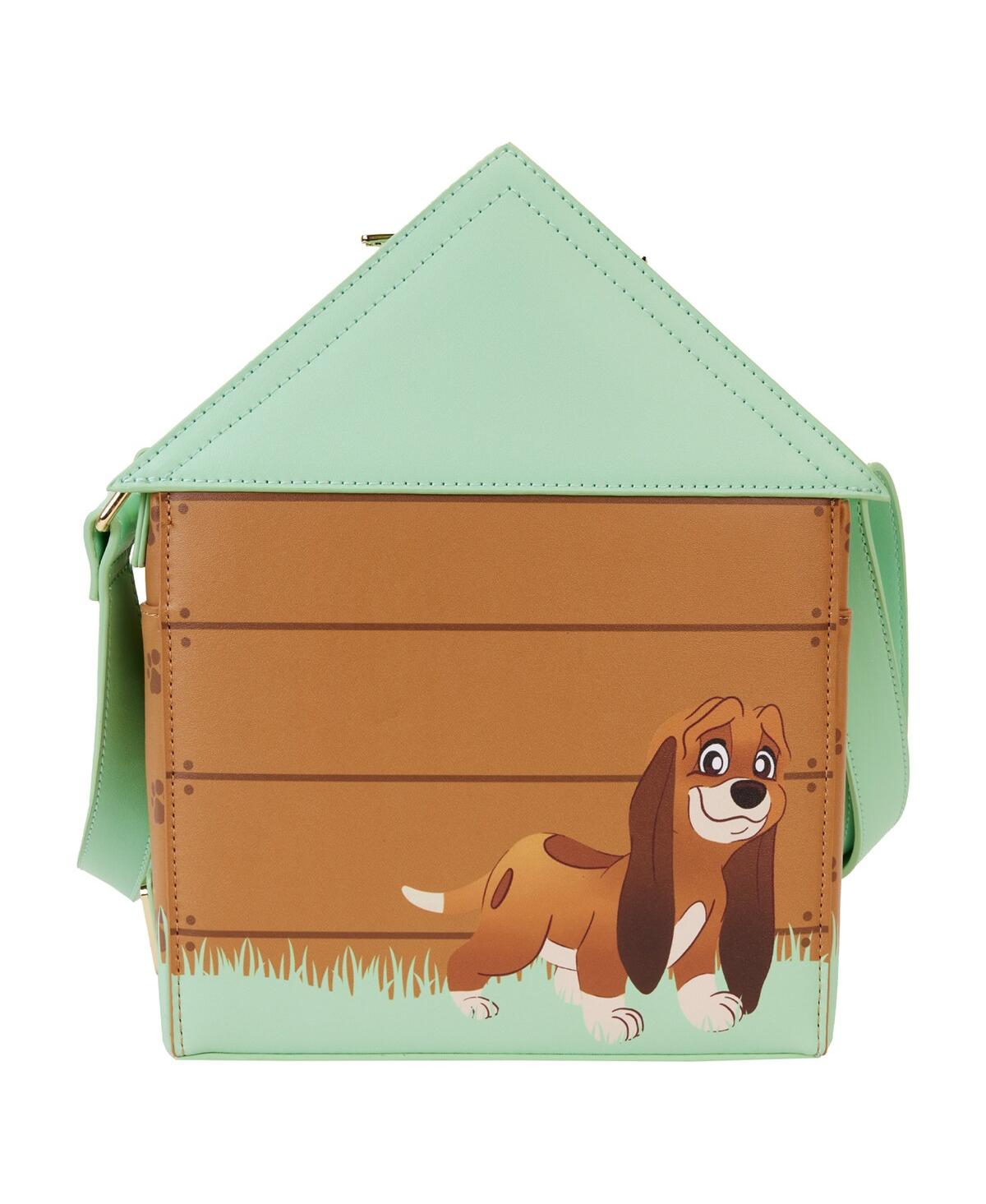 Shop Loungefly Women's  Disney I Heart Dogs Doghouse Crossbody Bag In Green