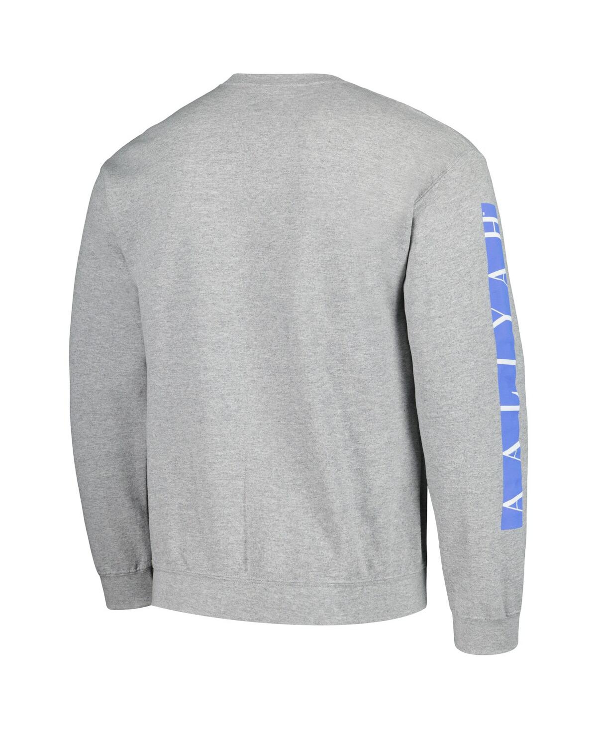 Shop Ripple Junction Men's And Women's  Heather Gray Aaliyah Graphic Fleece Sweatshirt