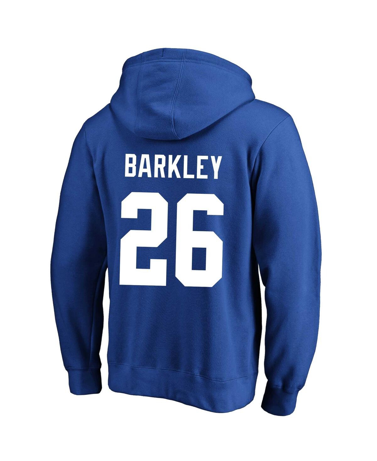 Men's Fanatics Saquon BarkleyNew York Giants Big and Tall Fleece Name and Number Pullover Hoodie - Royal