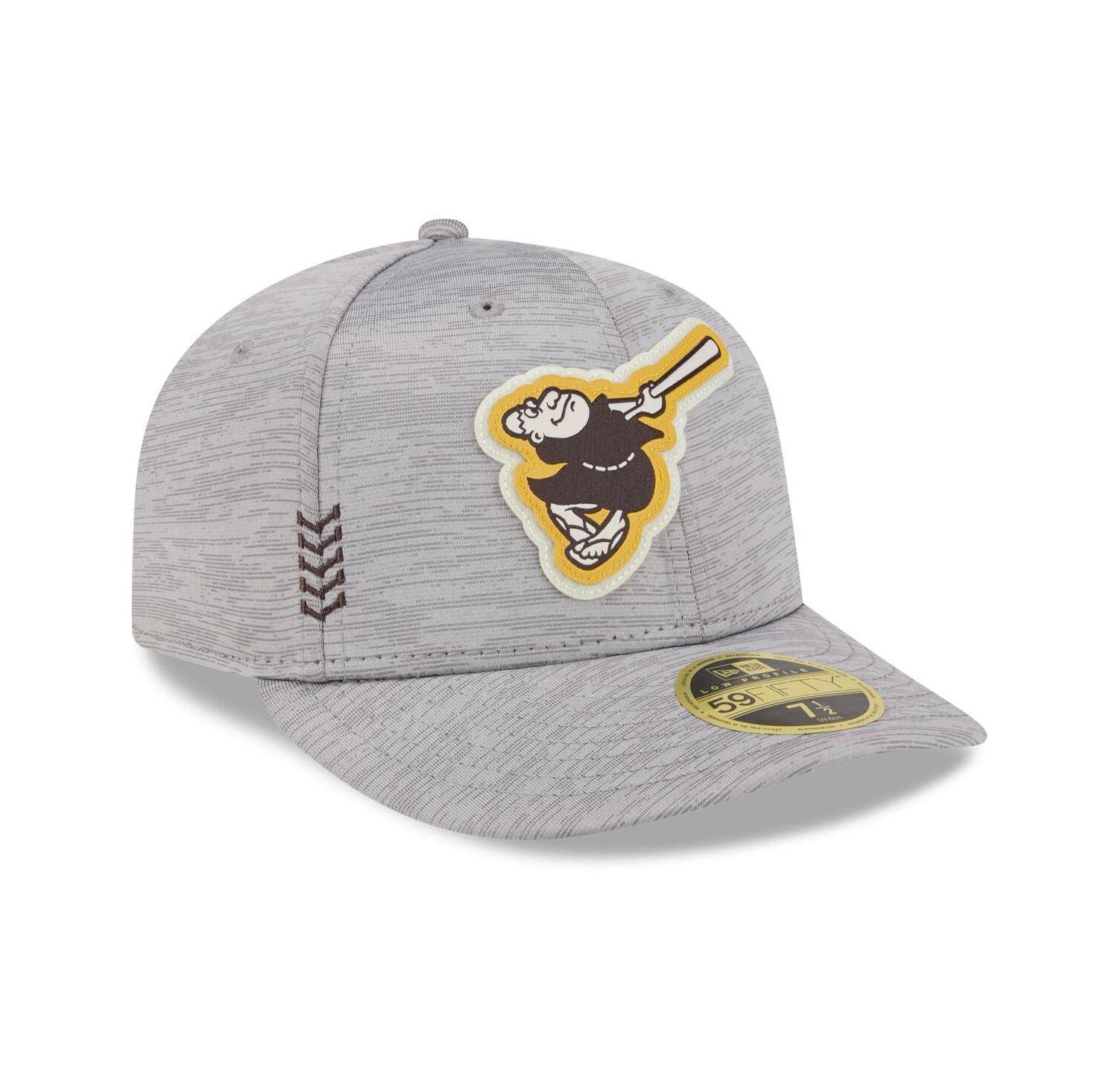 Men's Gray San Diego Padres 2024 Clubhouse Low Profile 59FIFTY Fitted Hat