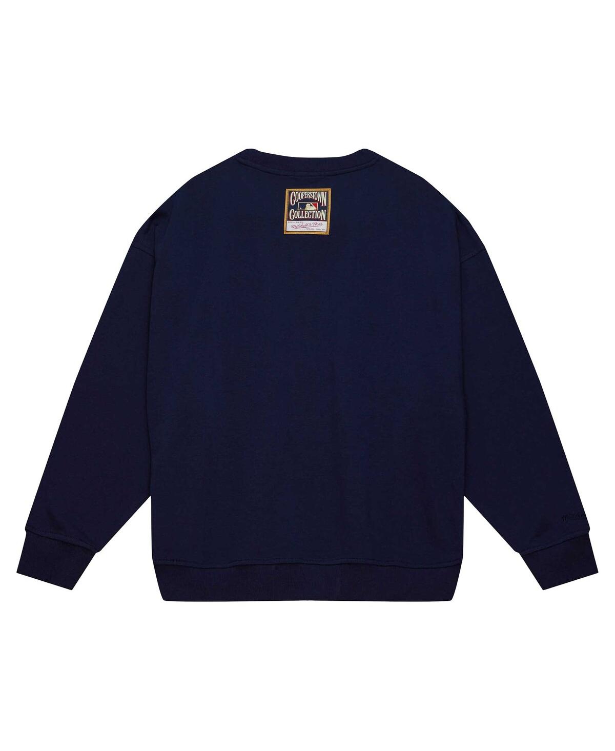 Mitchell & Ness Women's  Navy Houston Astros Cooperstown Collection Logo Pullover Sweatshirt In Navy