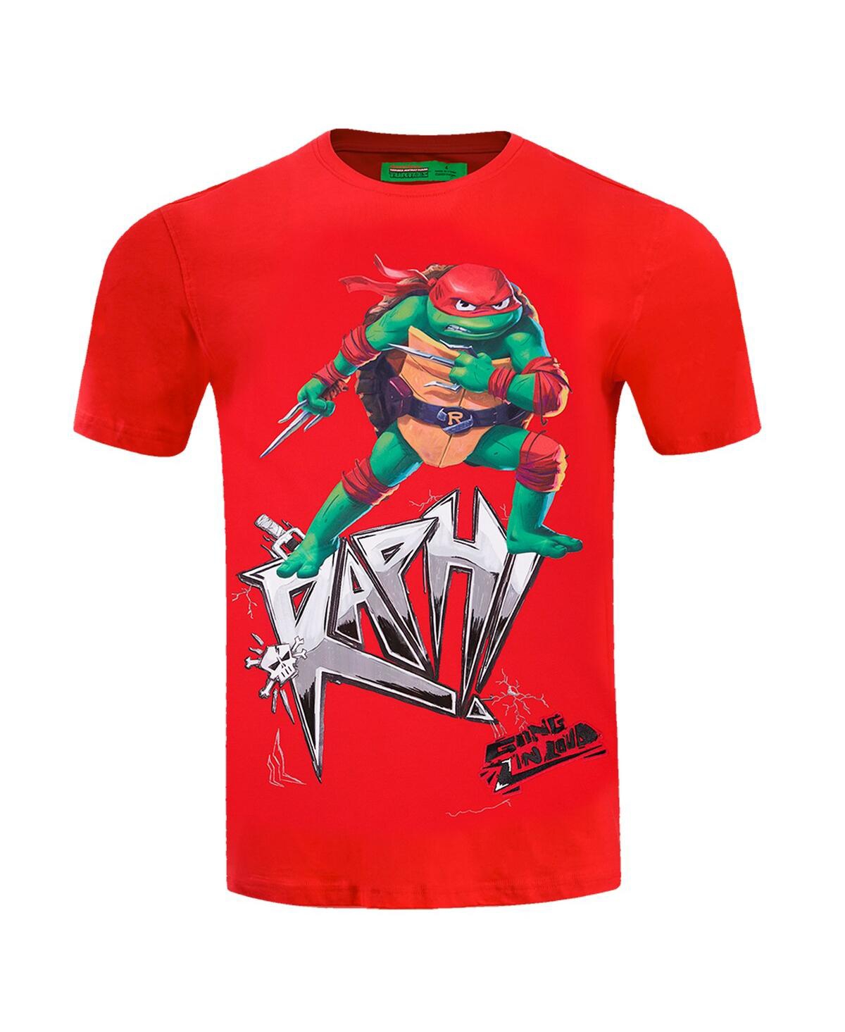 Shop Freeze Max Men's And Women's  Red Teenage Mutant Ninja Turtles Raph Defender Graphic T-shirt