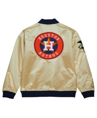 Men's Gold Houston Astros OG 2.0 Lightweight Satin Full-Zip Jacket
