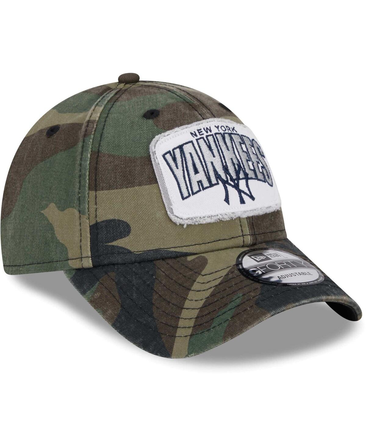 New Era Camo New York Yankees Gameday 9forty Adjustable Hat In Camo