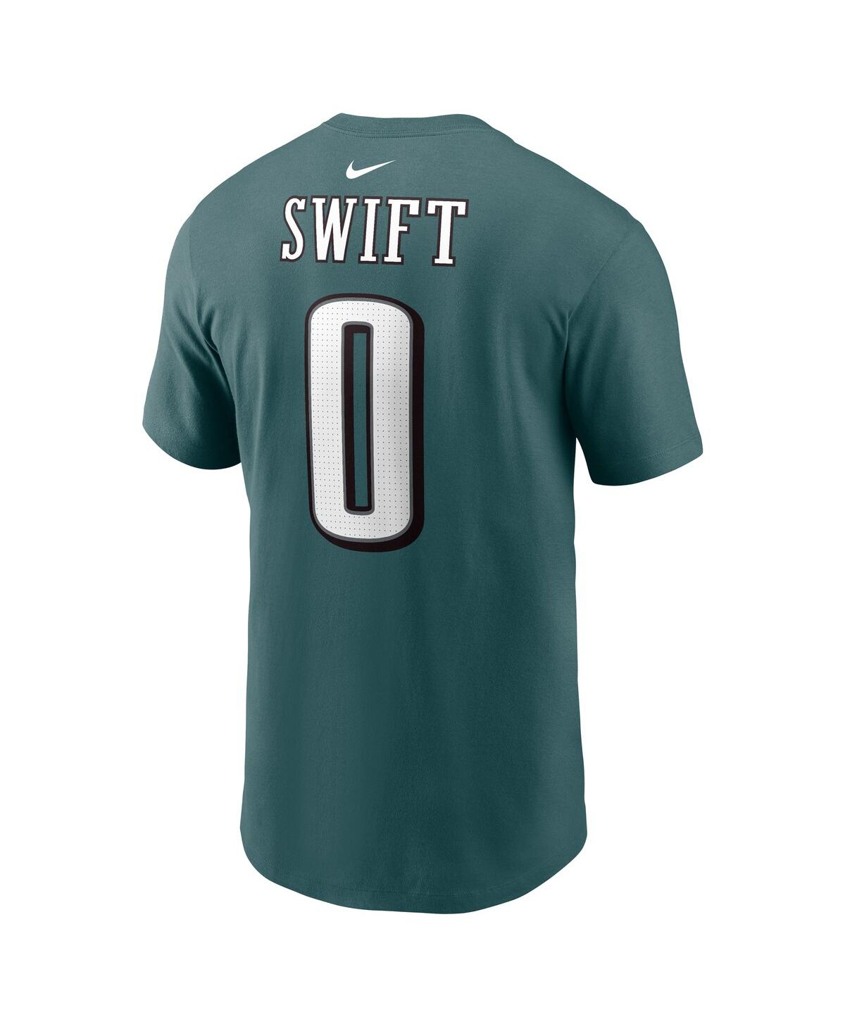 Men's Nike D'Andre SwiftPhiladelphia Eagles Player Name and Number T-shirt - Midnight Green