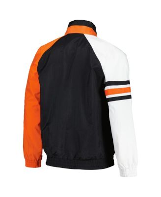 Men's Black, Orange San Francisco Giants Elite Raglan Half-Zip Jacket