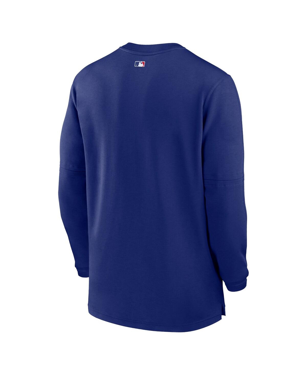 Men's NikeTexas Rangers Authentic Collection Game Time Performance Quarter-Zip Top - Royal
