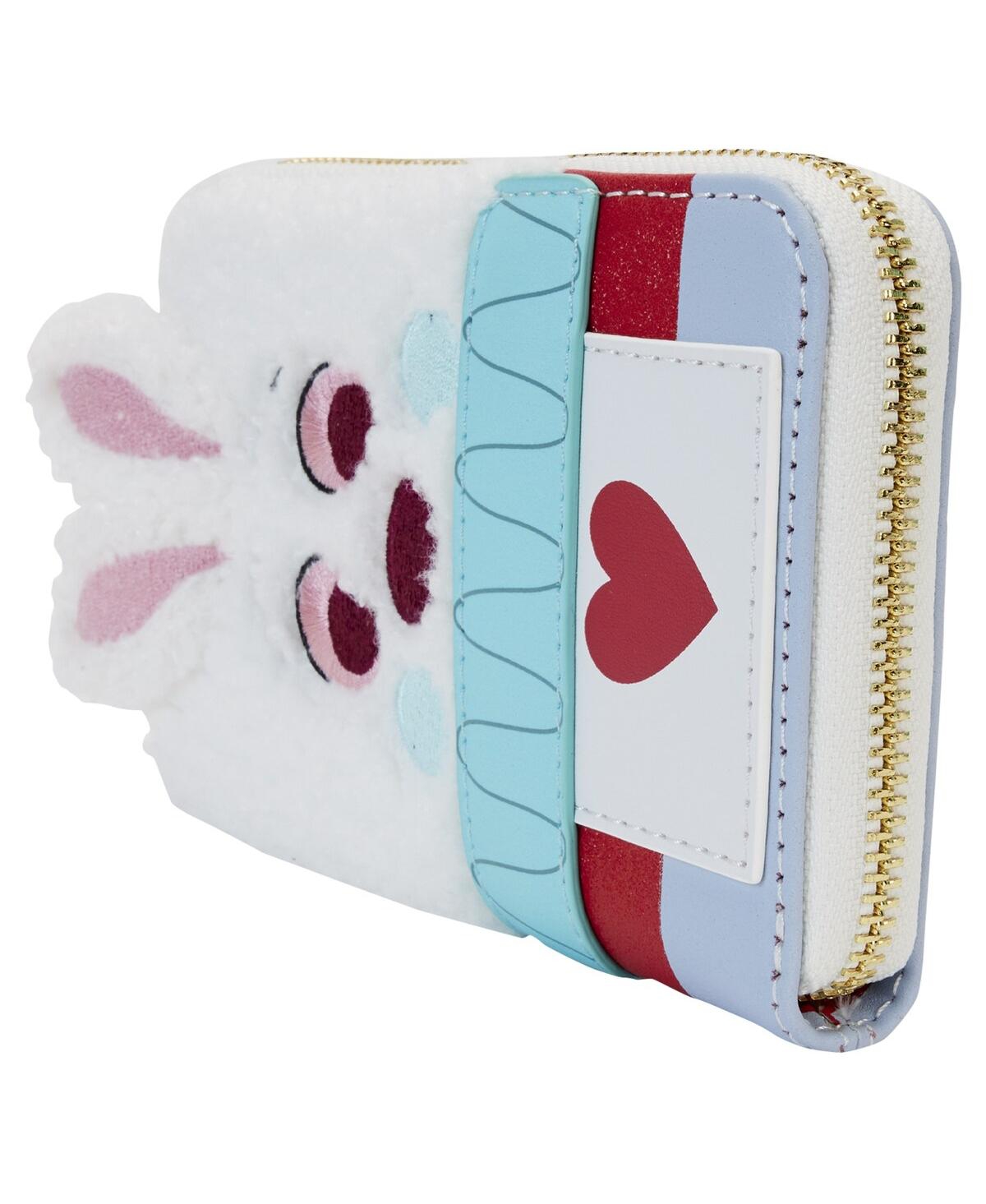 Shop Loungefly Men's And Women's  Alice In Wonderland White Rabbit Cosplay Zip-around Wallet