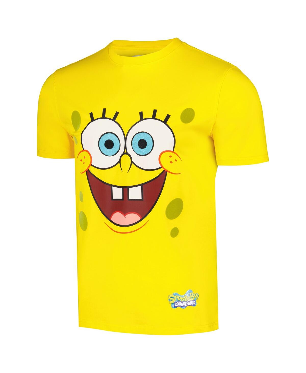 Shop Freeze Max Men's And Women's  Yellow Spongebob Squarepants Face Off T-shirt
