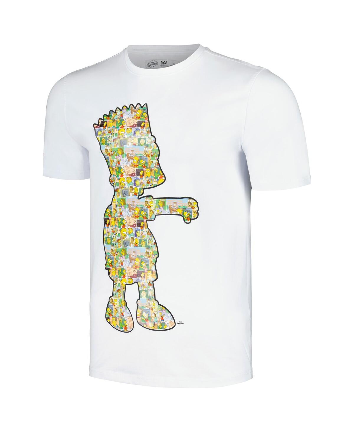 Shop Freeze Max Men's And Women's  White The Simpsons Postcards T-shirt