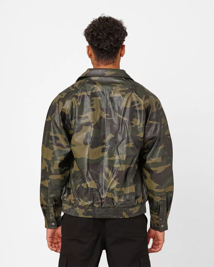 Cillian Camo PU Leather Jacket - thumbnail 6