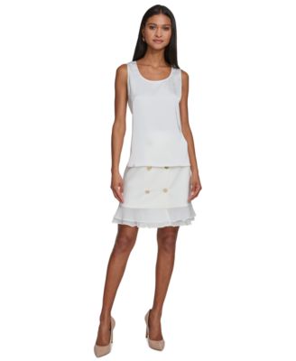 Women's Jacquard Scoop-Neck Tank Top