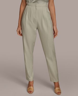 Donna Karan New York - Women's Pleat-Front Cotton Pants