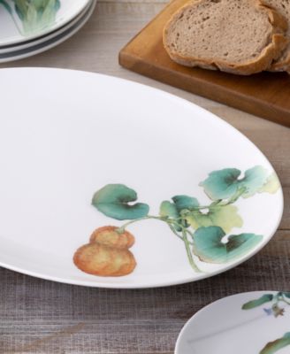 Kyoka Shunsai Oval Platter, 14.50"