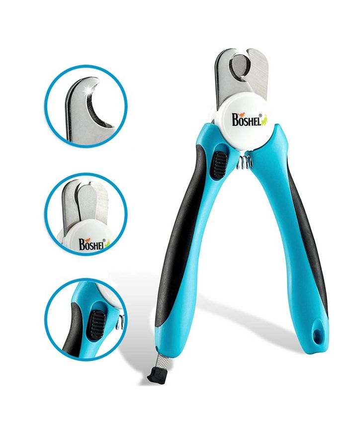 Boshel Dog Nail Clippers and Trimmer + Nail File Safety Guard to
