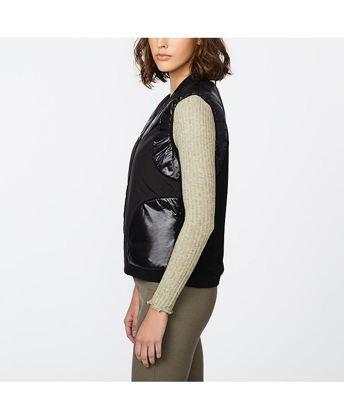 Bernardo Mixed Media Vest Jacket Macy's