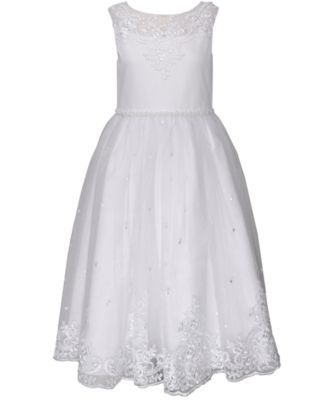 Bonnie Jean Big Girls Swiss Dot Communion Dress Macy s