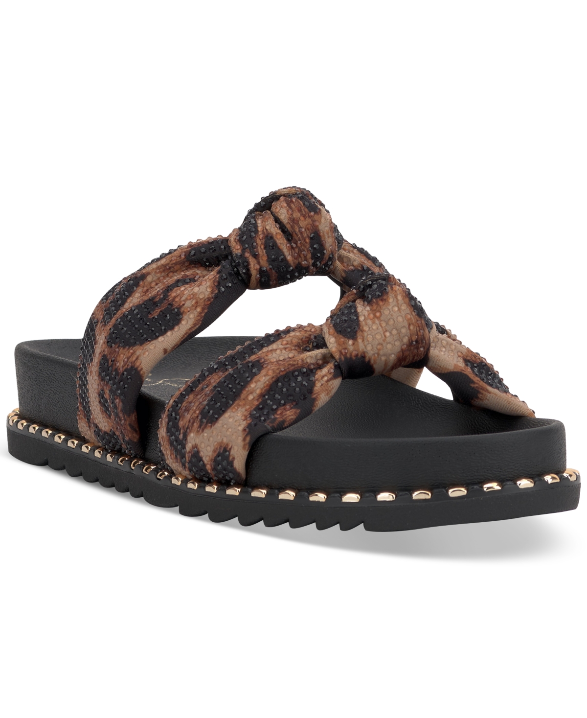 Jessica Simpson Caralyna Platform Slide Sandal In Natural Leopard Multi