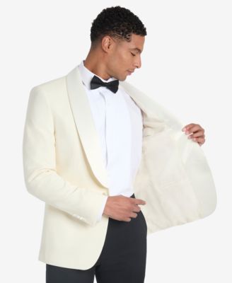 Men's Solid White Sport Coat