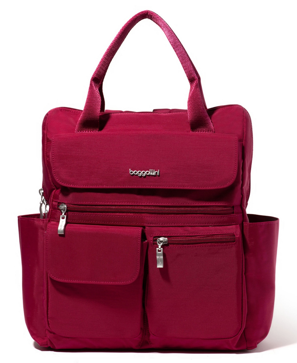 Shop Baggallini Modern Everywhere Small Laptop Backpack In Beet Red