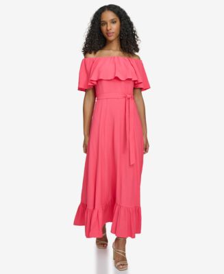 calvin klein pink off the shoulder dress Calvin Klein Womens Business Knee-Length Sheath Dress Pink 14 at Amazon  Women's Clothing store