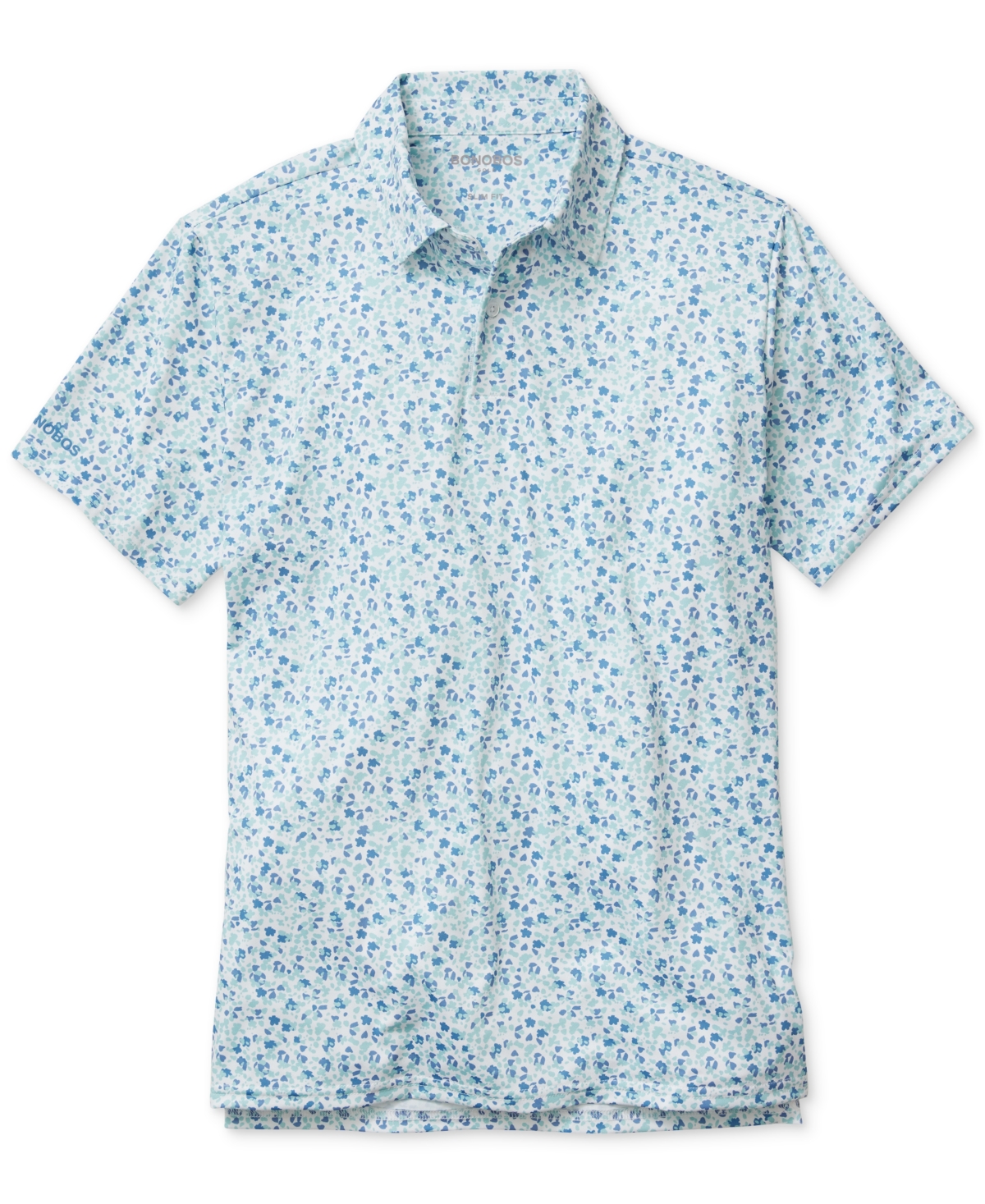 Men's Short Sleeve Abstract Print Performance Polo Shirt - Vell Flora