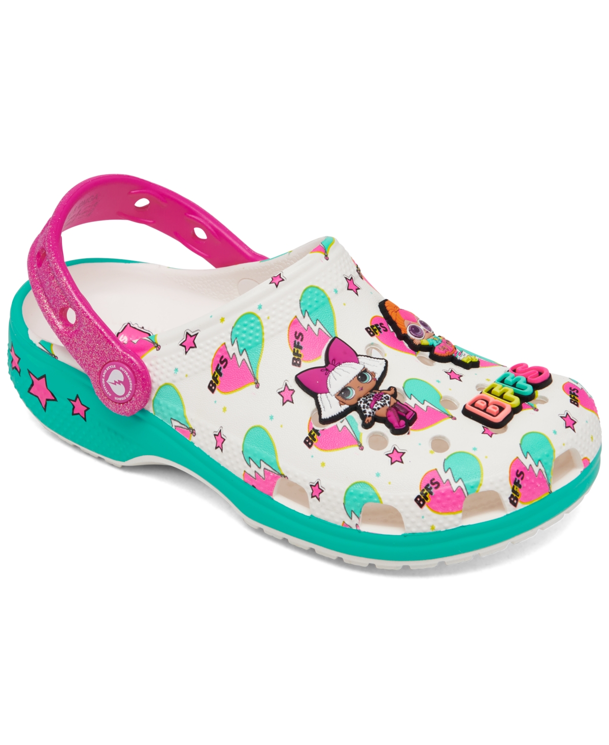 Crocs Kids' Girls  Lol Surprise Bff Classic Clogs In Blue/pink/white
