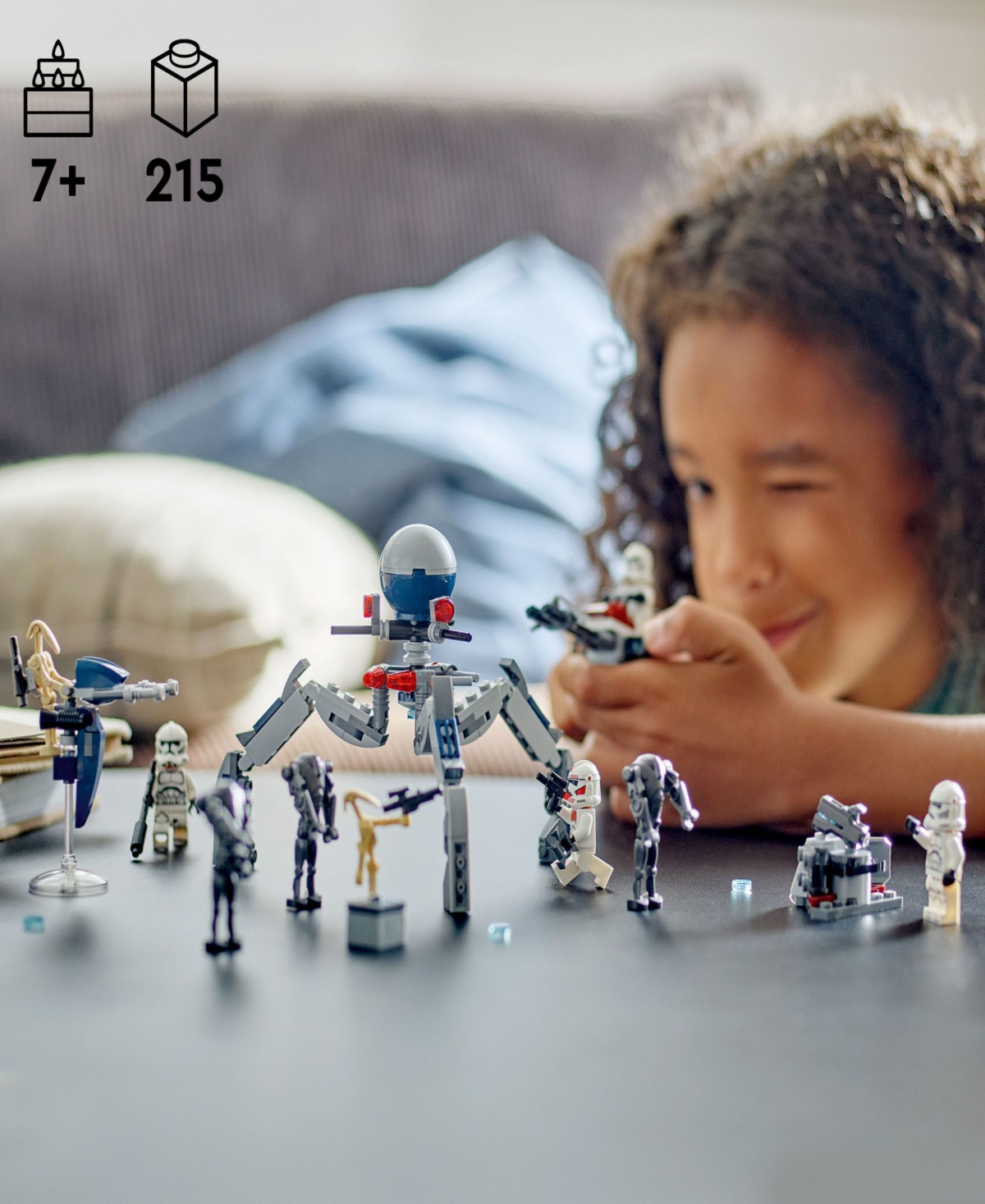 Lego Star Wars Clone Trooper Battle Droid Battle Pack 75372 Building Set, 215 Pieces In Multicolor