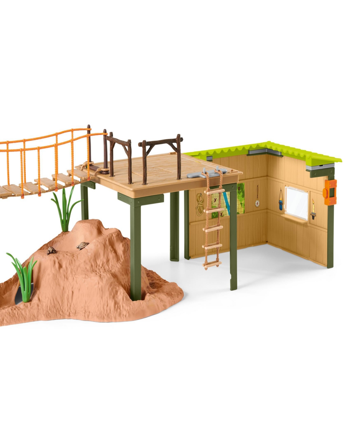 Schleich Wild Life Ranger Adventure Station Playset In Multi
