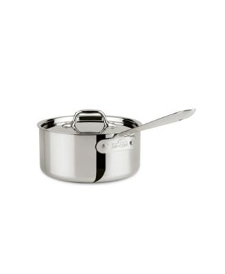All-Clad - Stainless Steel Covered Saucepan, 3 Qt.
