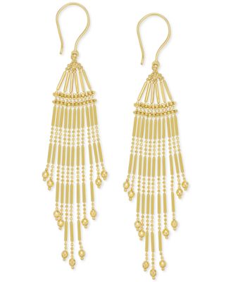 gold chandelier earrings