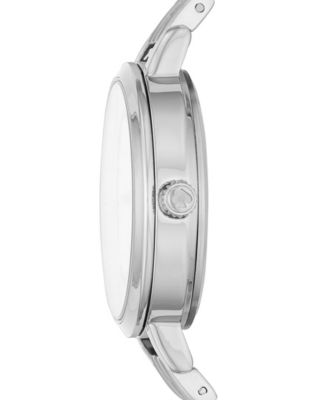 Women's Metro Three-Hand Silver-Tone Stainless Steel Watch 30mm, KSW9001