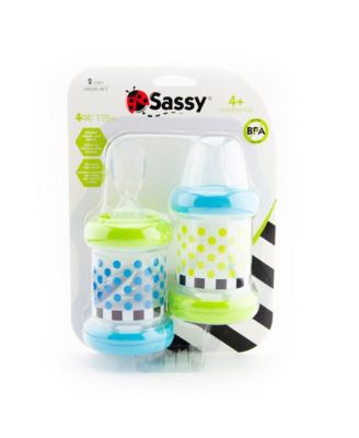 Food Nursery 4+ Months Set of 2- 4oz 100% Silicone Nipple and Spoon