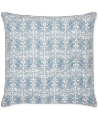 Seventh Studio - Gloria Blue Chenille Decorative Pillow, 18" x 18"
