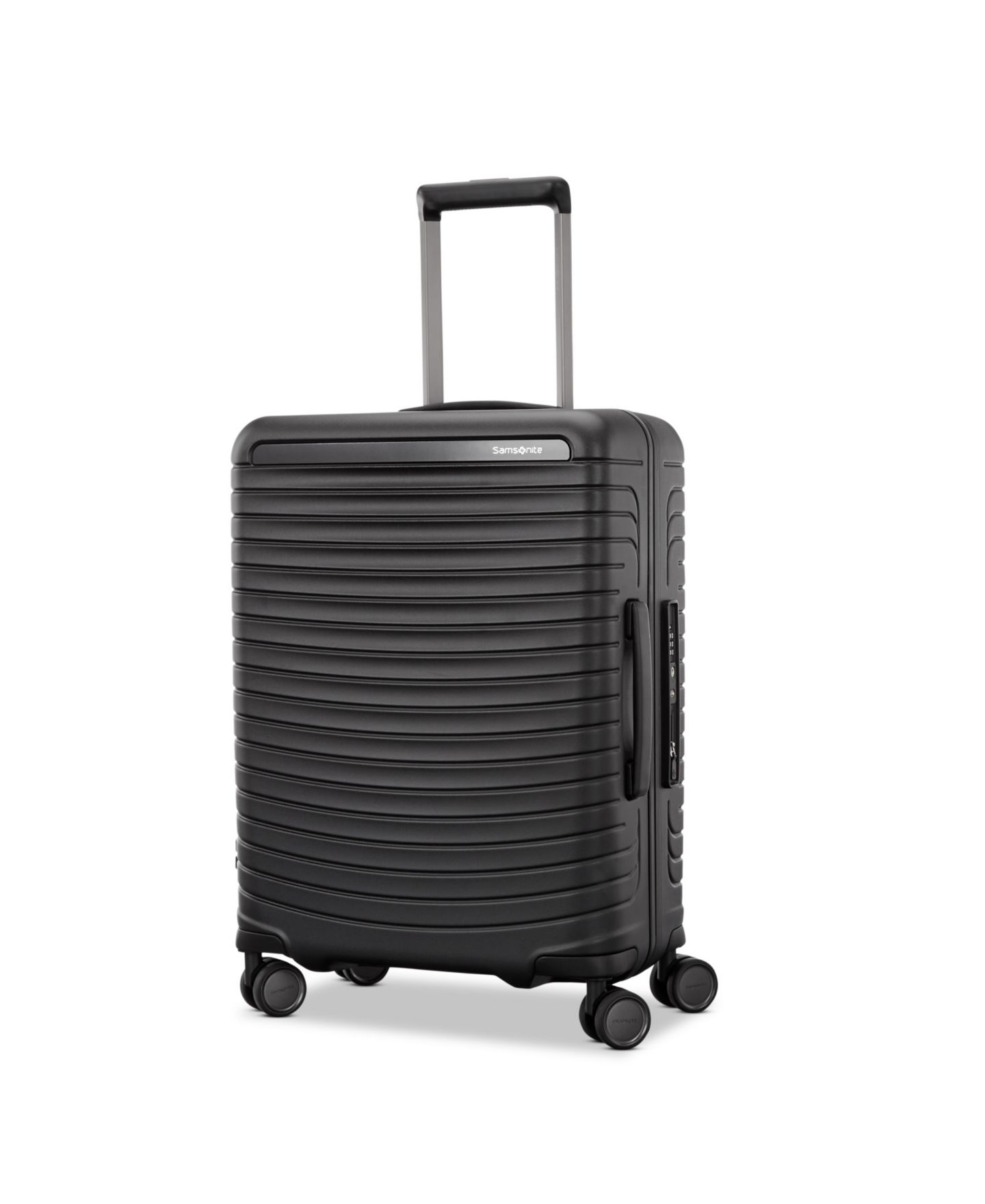 Чемодан Samsonite Framelock Max Carry-on Spinner, цвет: Асфальтовый чёрный — фото 1