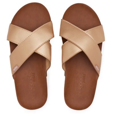 Women's Zensole Cascades Faux Leather Double Strap Slide Sandals